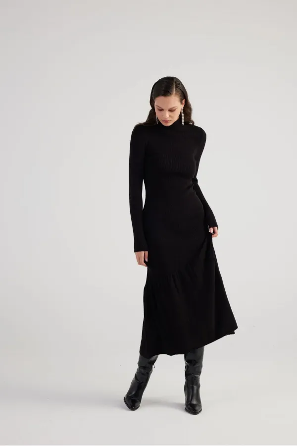 Sally Knit Dress Black