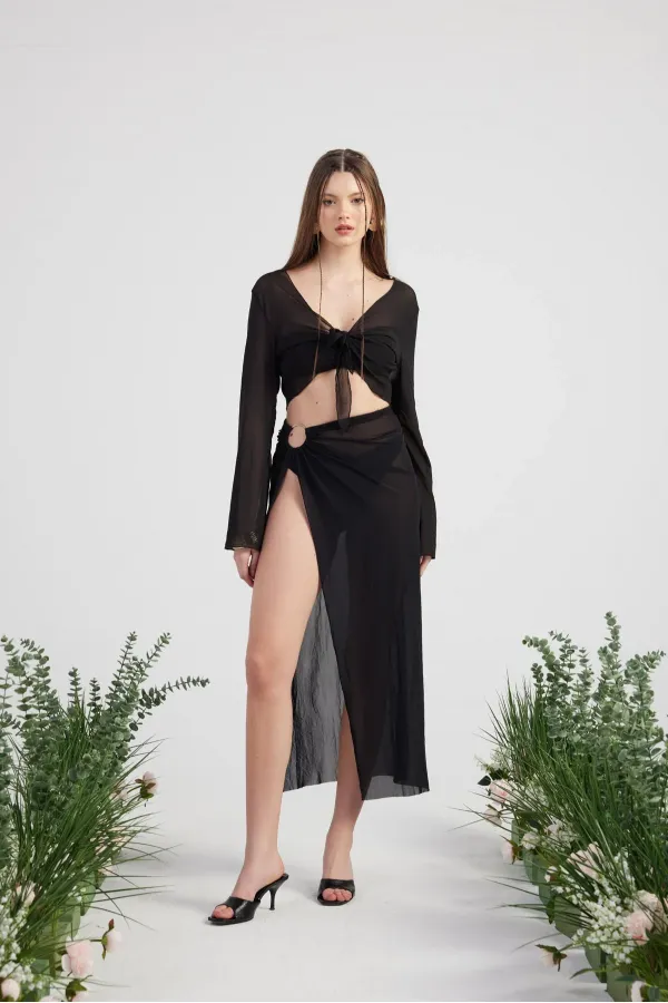 Ringer Pareo Takım Siyah