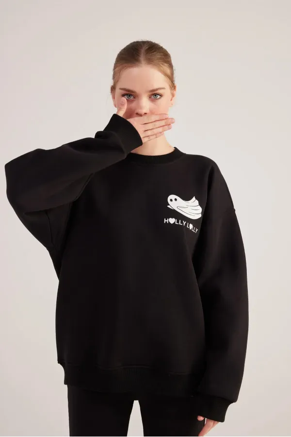 Ghosting Sweatshirt Black