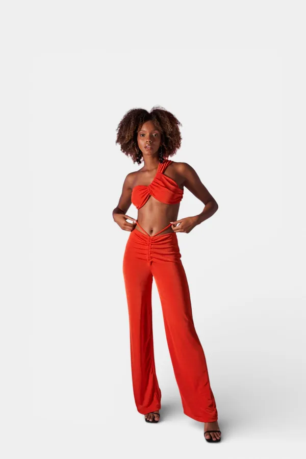 Pantalon orange Béatrice