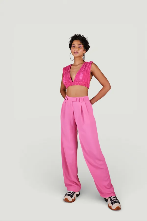 Palasia Pantolon Pembe