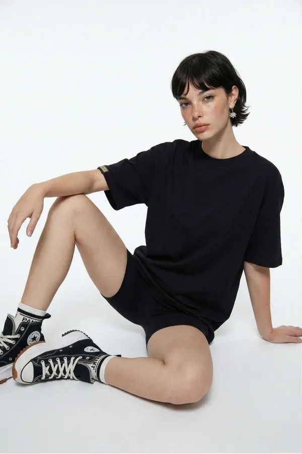 T-shirt oversize noir Lure