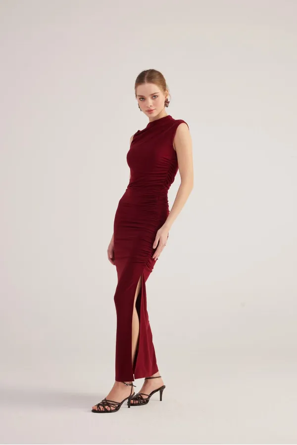 Robe Lily bordeaux