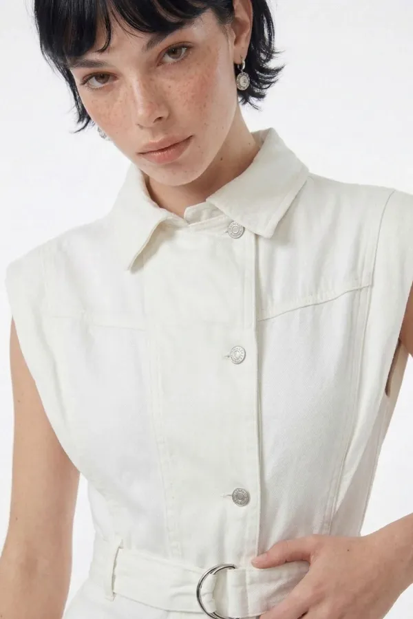 Perle Jumpsuit White