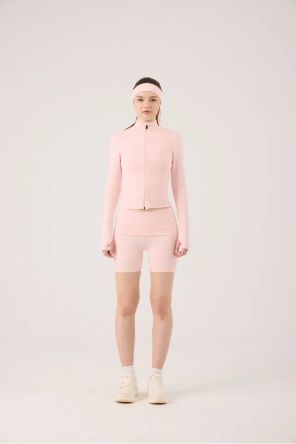 Beli Kıvrımlı Mini Kacie Şort Pembe