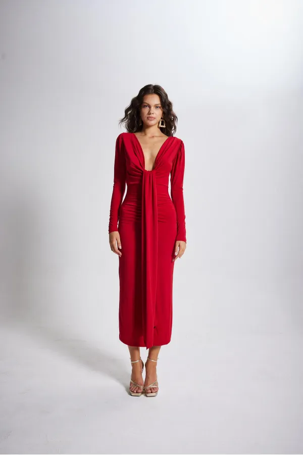 Robe rouge clair de lune