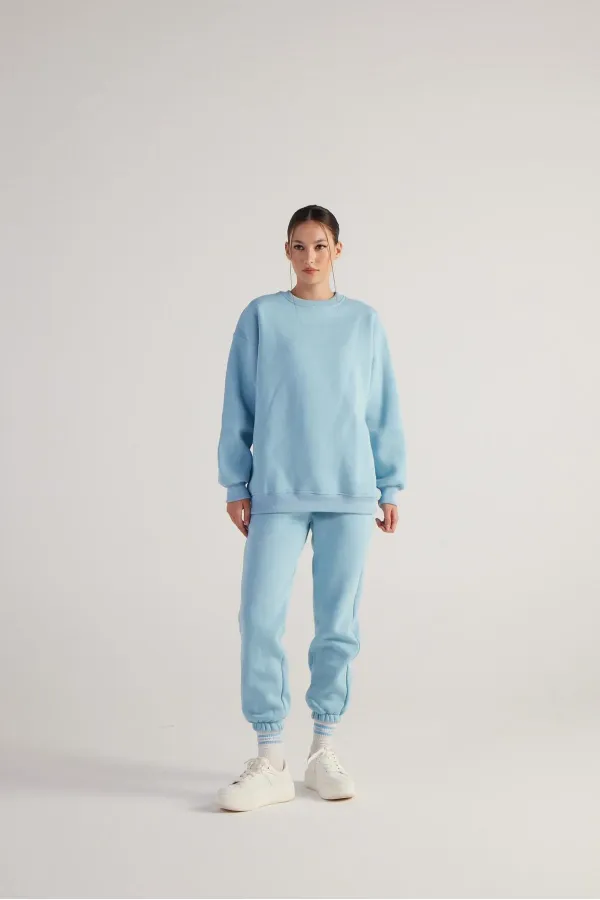 Fluffy Sweatshirt Blue