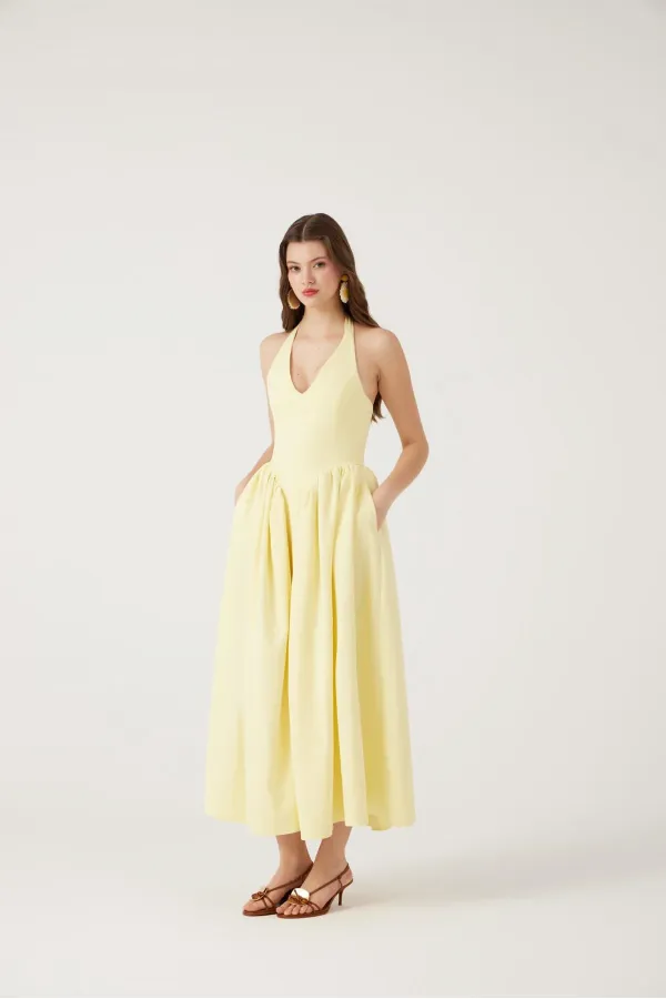 Robe jaune Ophélie