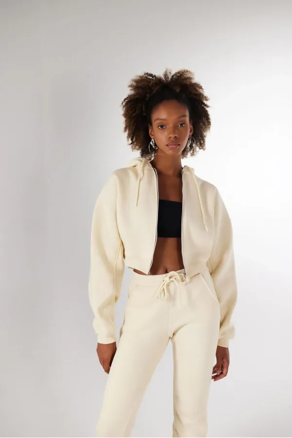 Mixed Sweatshirt Beige