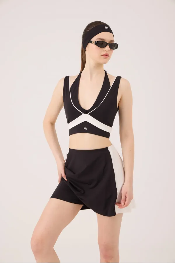 V-Neck Stella Bustier Black