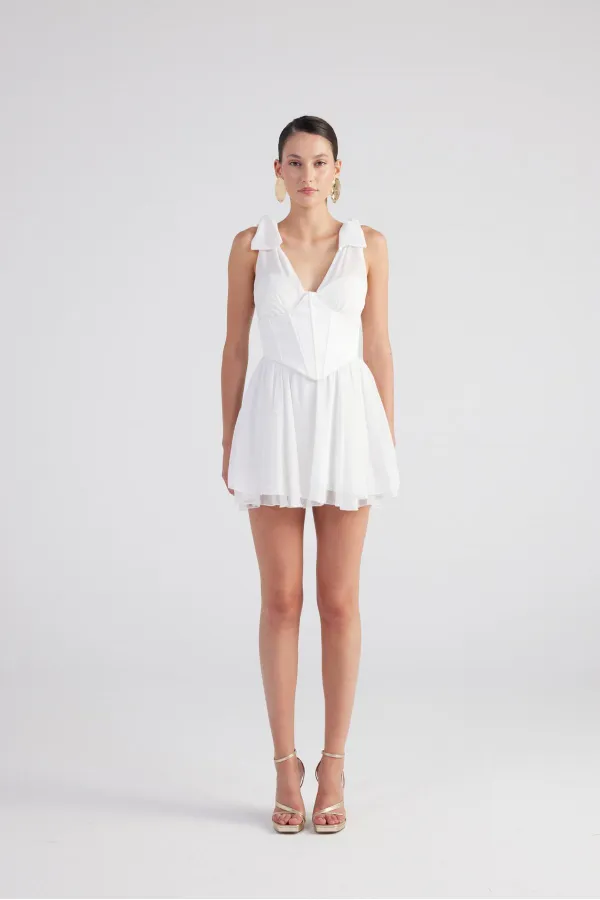 Fiona Dress White