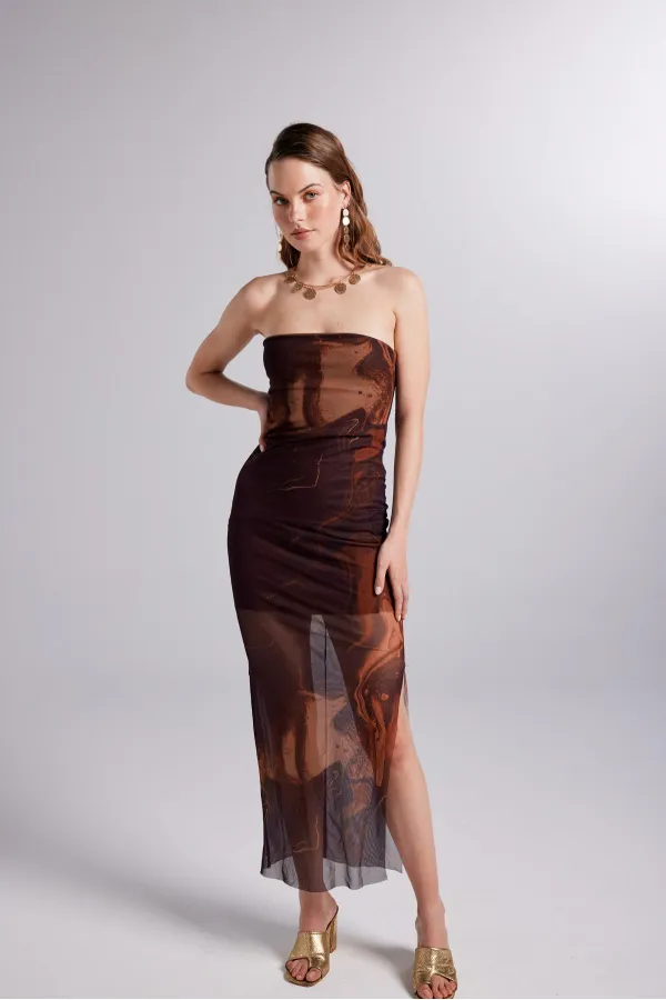 Mocha Dress Brown