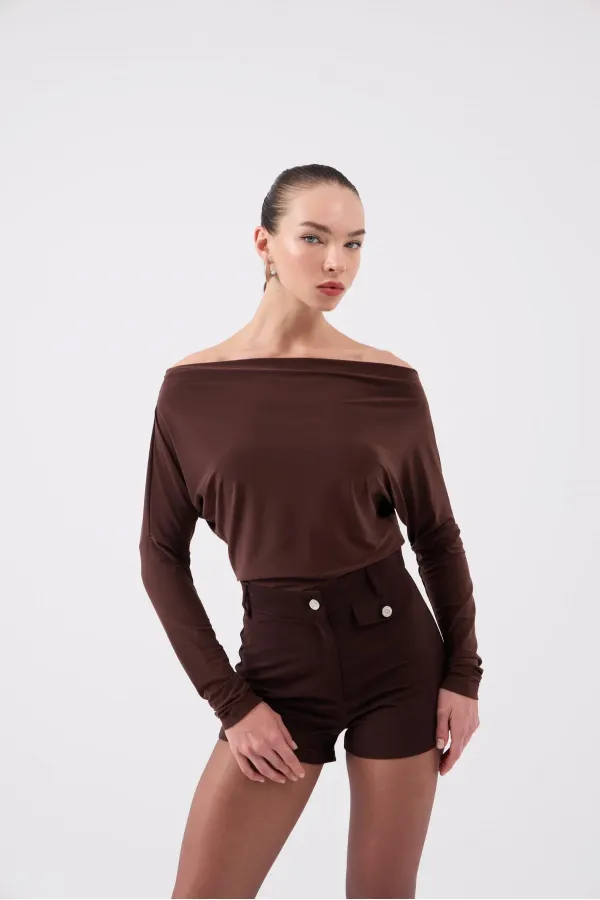 Talia Blouse Brown