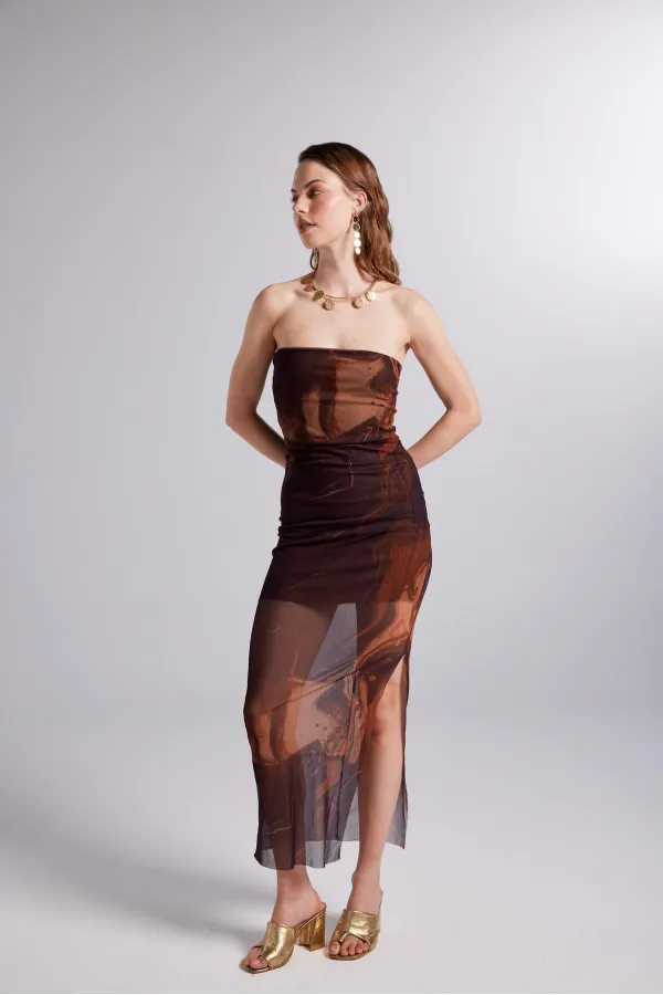 Mocha Dress Brown