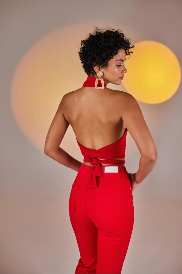 Wrap Top Kırmızı