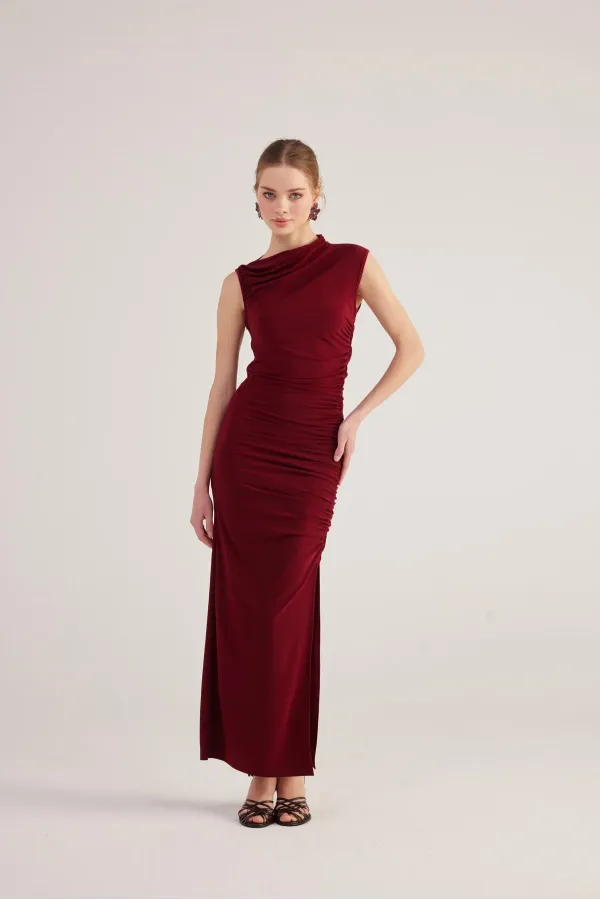 Robe Lily bordeaux