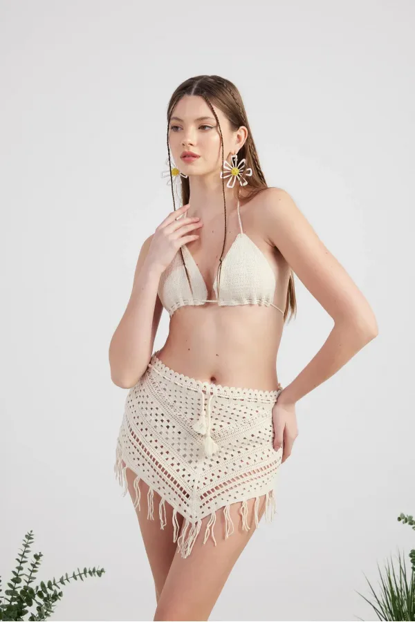 Chacha Knitwear Suit Beige