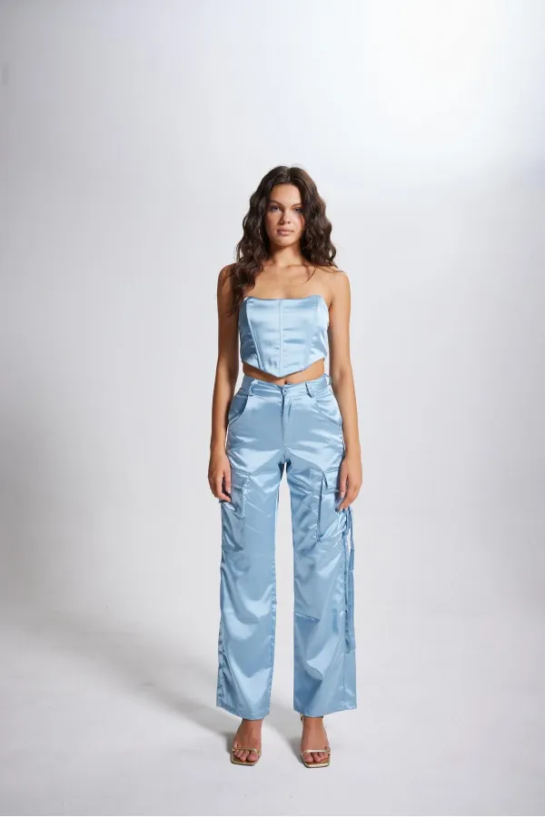 Pantalon bleu Maddy