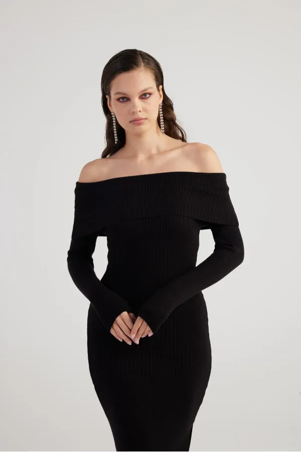 Tilda Knit Dress Black