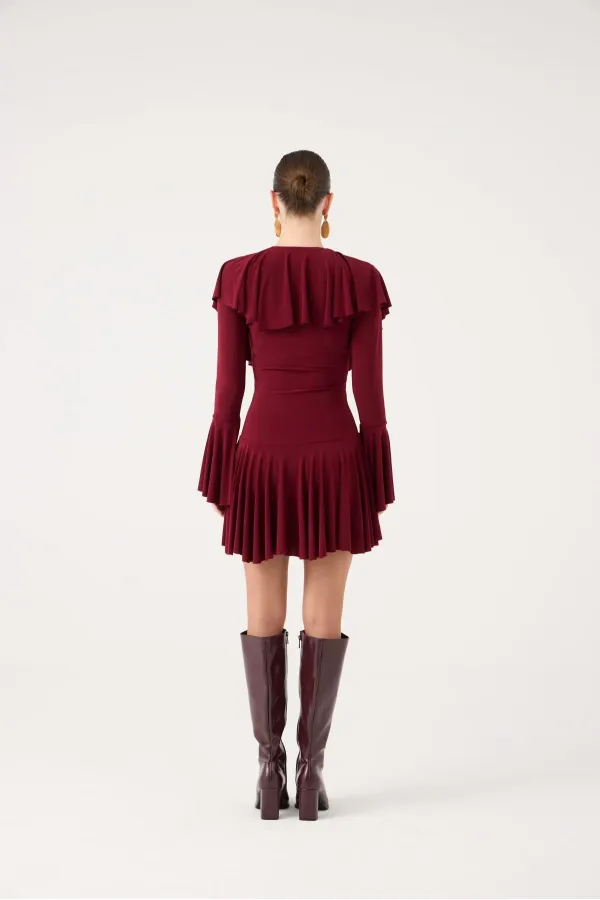 Yolanthe Dress Burgundy