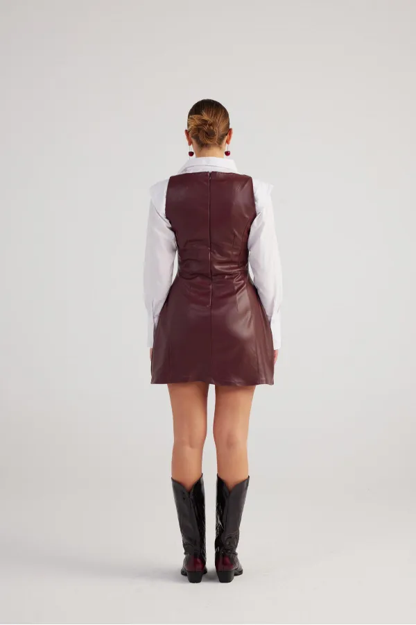 Larissa Dress Burgundy