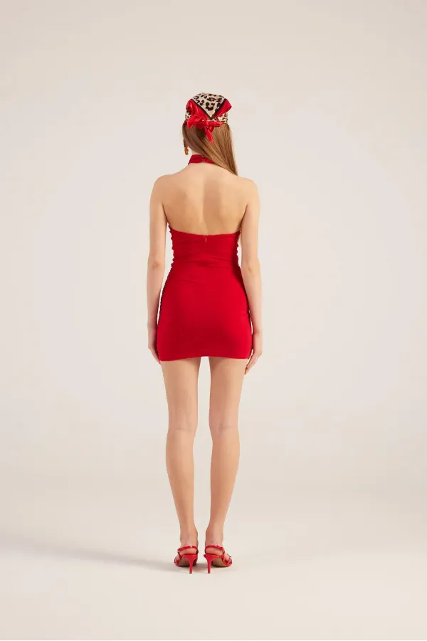 Perla Dress Red