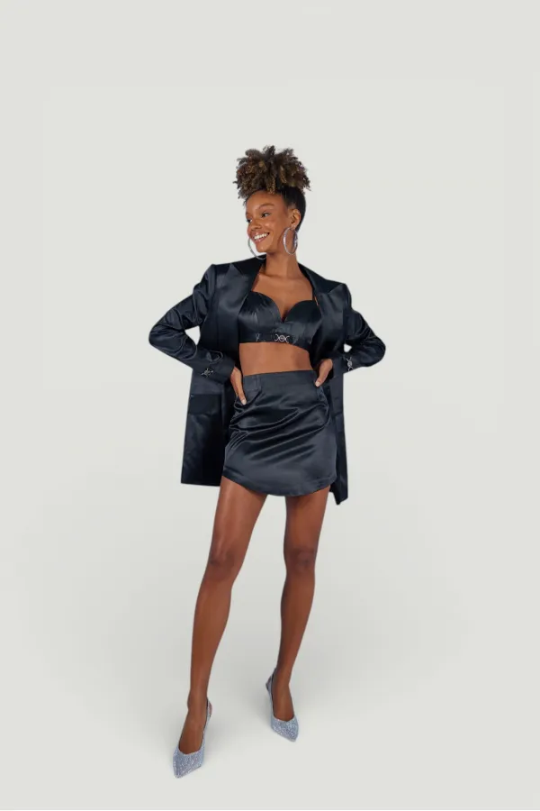 Jupe noire fantaisie