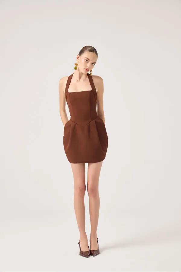 Yerry Dress Brown