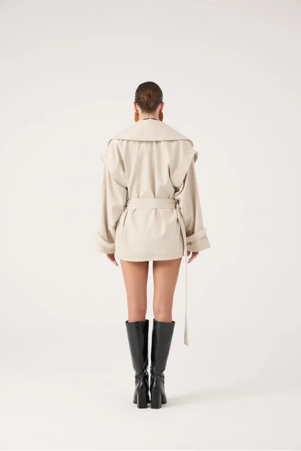 Manteau Sara Trench Coat Beige
