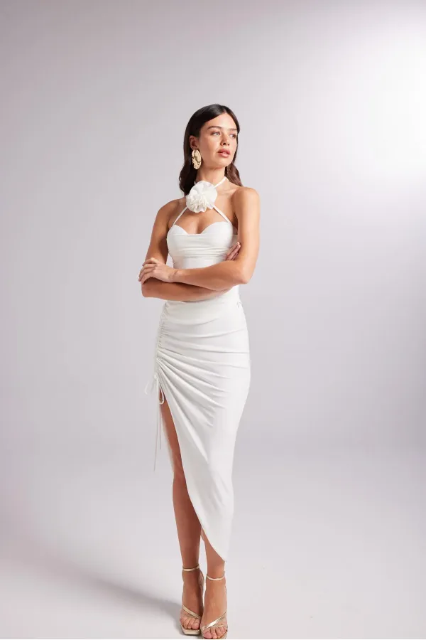 Poena Skirt White