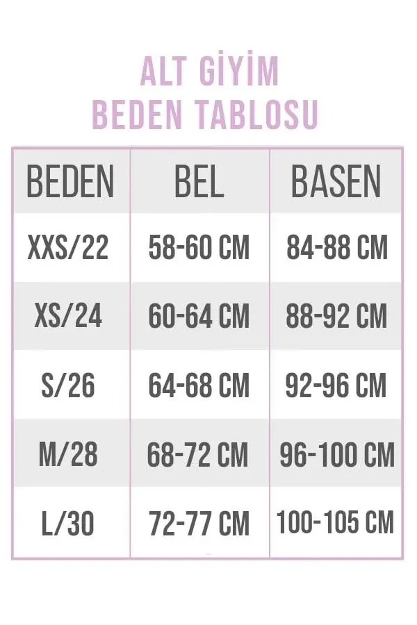 Mia Bikini Altı Pembe