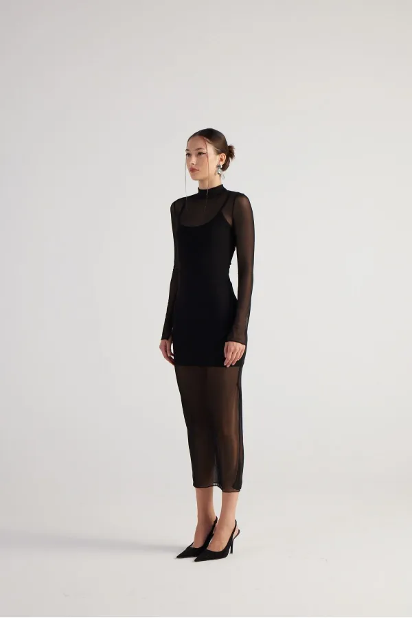 Kamille Elbise Siyah