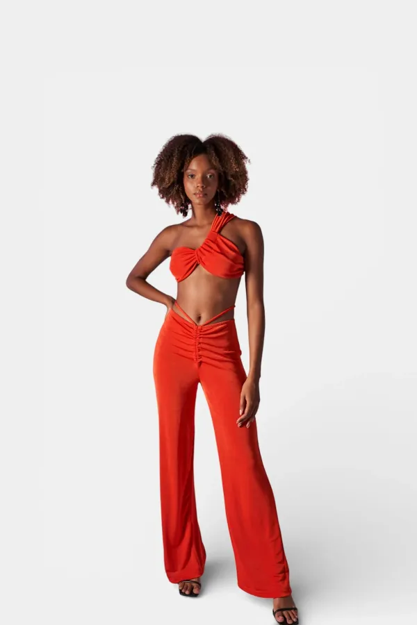 Pantalon orange Béatrice