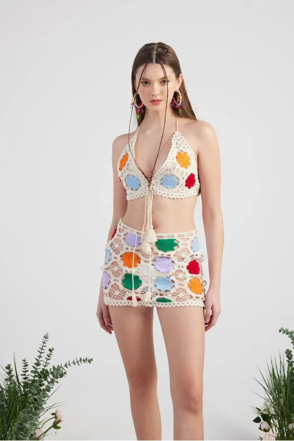 Joia Triko Takım Bej