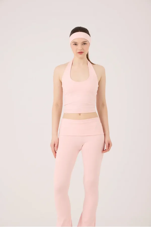 Ellen Halter Neck Bustier Pink