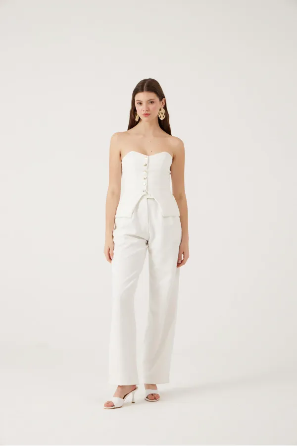 Harvey Pantolon Beyaz