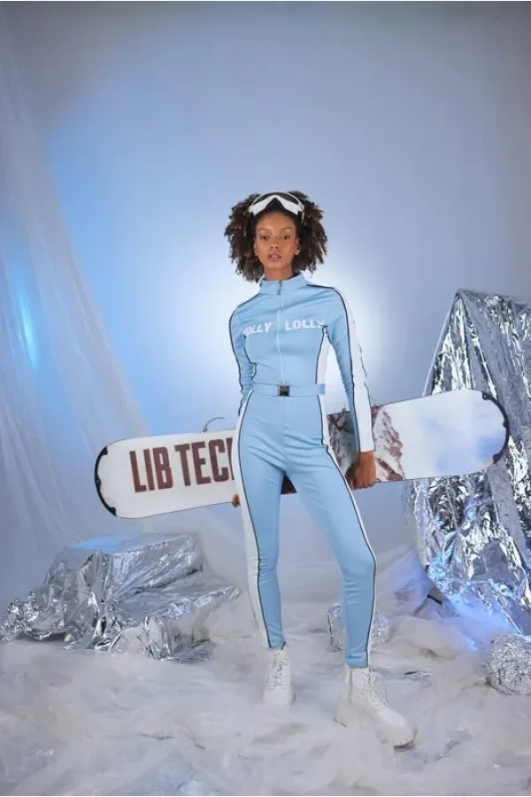 Snowy Jumpsuit Blue
