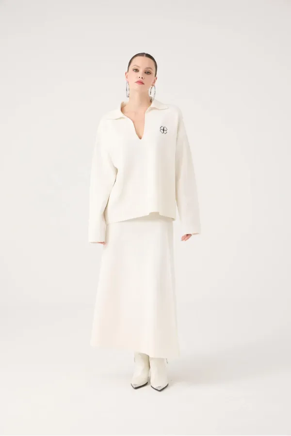 Zoi Knitwear Sweater White