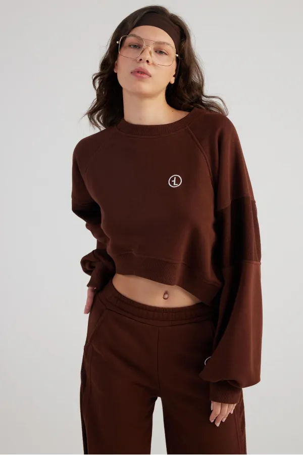 Sweat-shirt marron Cali