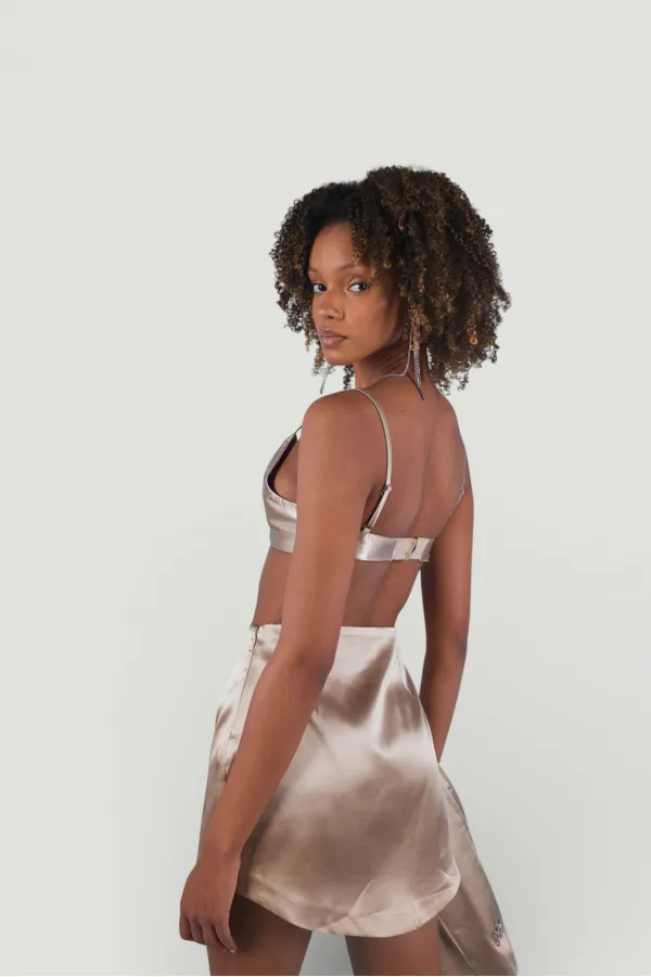 Bustier fantaisie beige