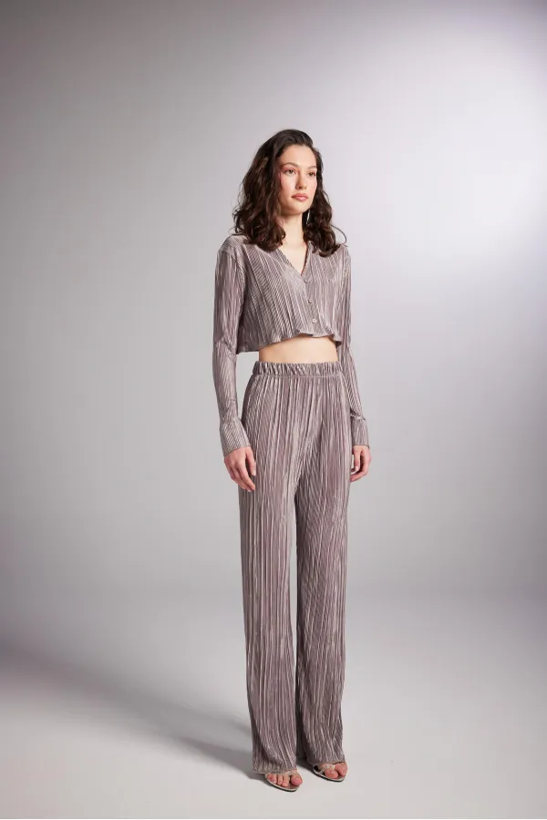 Pantalon confortable en vison