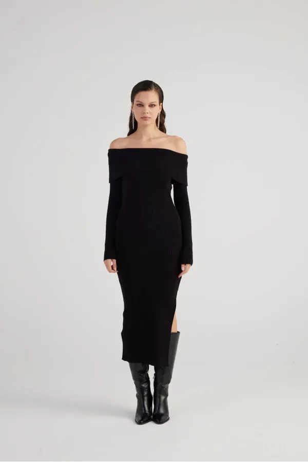 Tilda Knit Dress Black