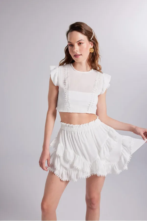 Chemisier blanc Pixie