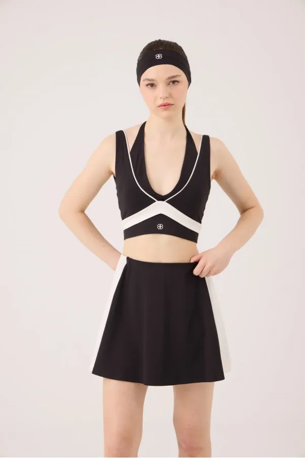 V-Neck Stella Bustier Black