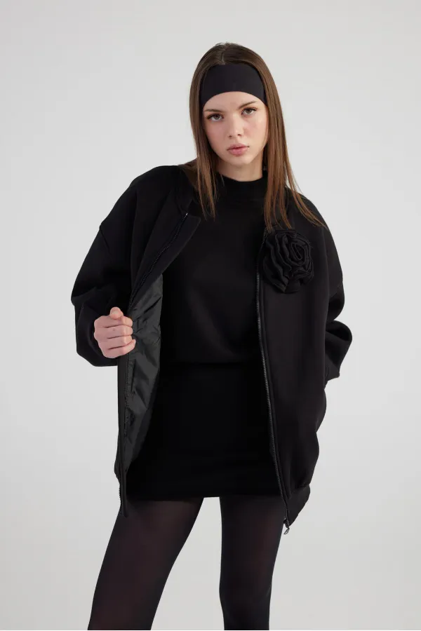 Veste bomber Alexa noire