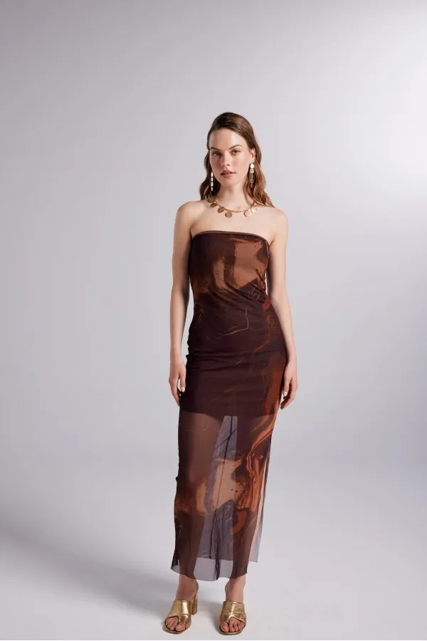 Mocha Dress Brown
