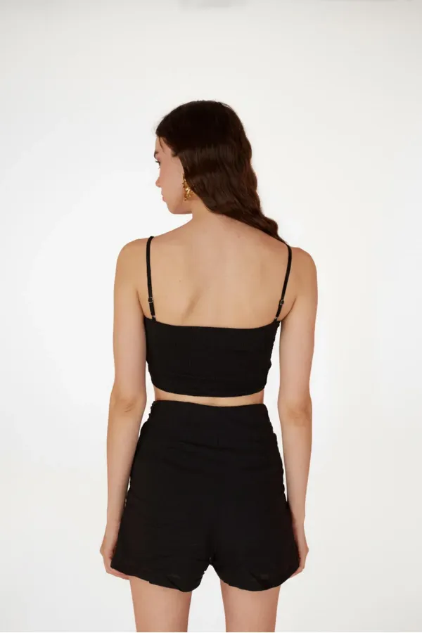 Rise Şort Siyah
