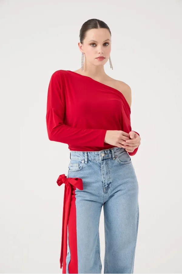 Talia Bluz Kırmızı
