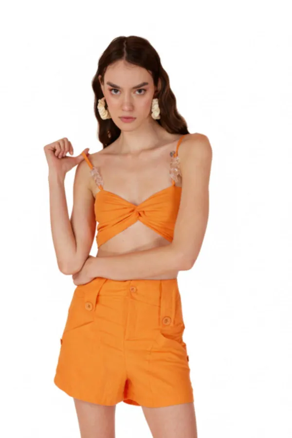 Rise Şort Turuncu