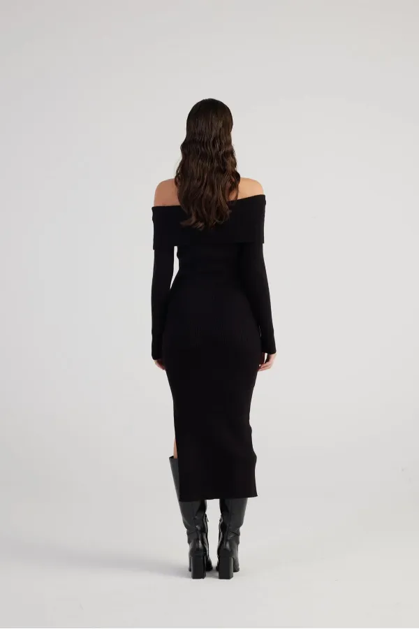 Tilda Knit Dress Black